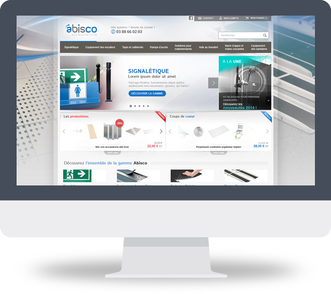 Page d'accueil site Abisco Accessibilité