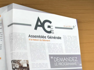 Création print du programme de l'AG 2011 de la MEF de Mulhouse